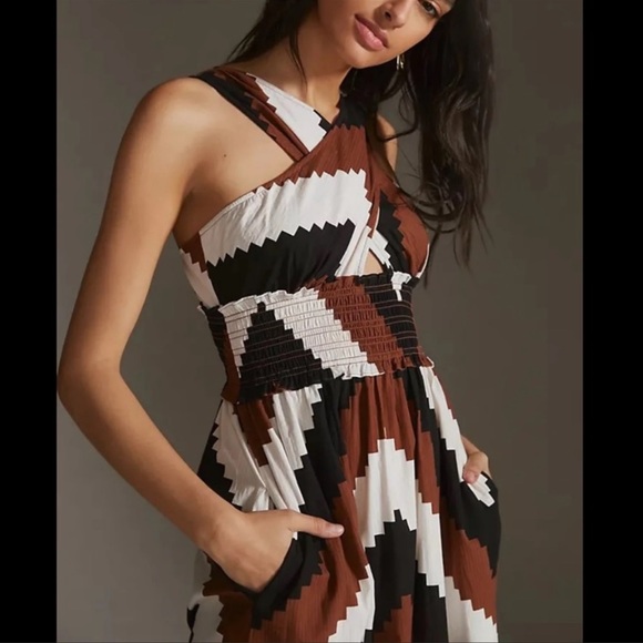 NWT Plenty by Tracy Reese Printed Halter Maxi Dress Anthropology - Picture 3 of 8